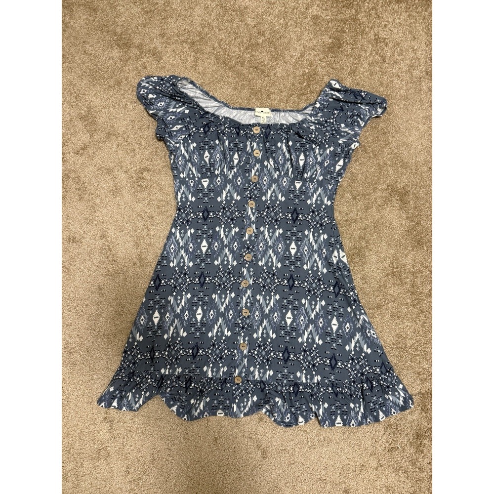 Derek Heart Patterned Button-Down Dress Size XL. C33